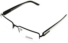 Jean Paul Gaultier Semi-Rimless Black White Eyewear Frame VJP138M 0531