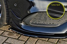 Spoilerecken Flaps Satz aus ABS f&uuml;r MB A-Klasse W176 AMG-Line MOPF Carbon Optik