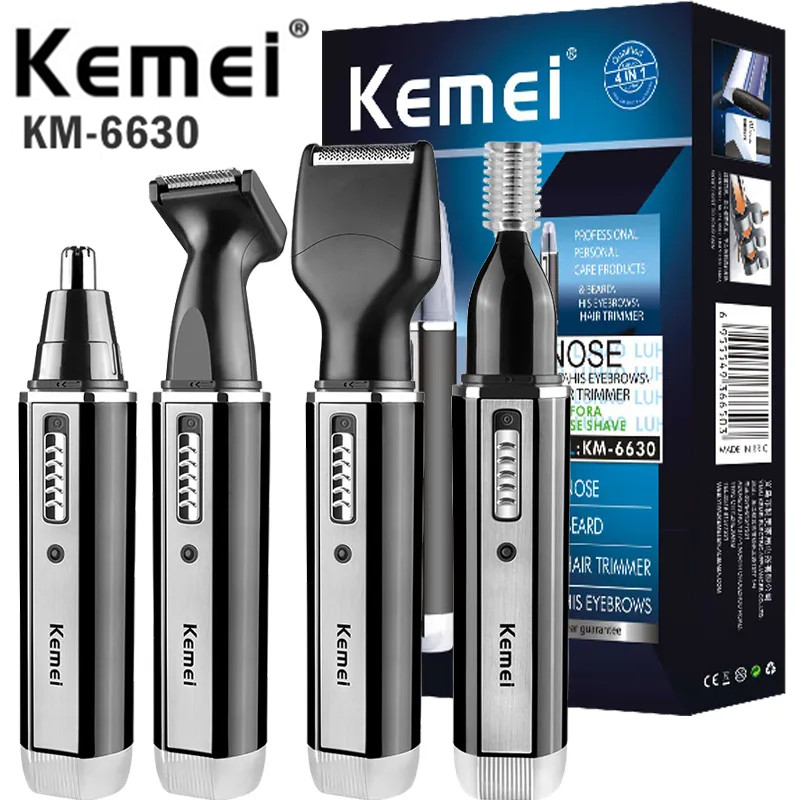 Kemei 4IN1 Beard Trimmer Nose Eyebrow Hair Clippers Shaver S
