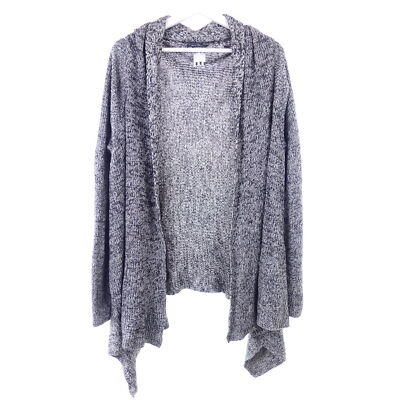 MARC O`POLO Cardigan Strickmantel Grau Schwarz Melange XL