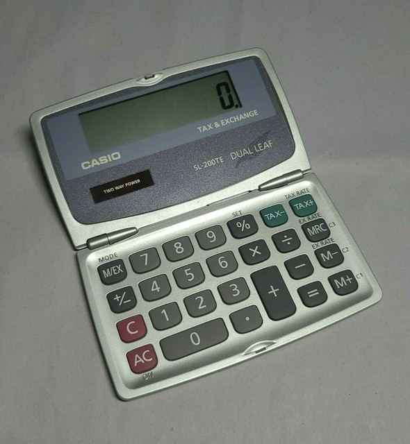 casio dual leaf calculator