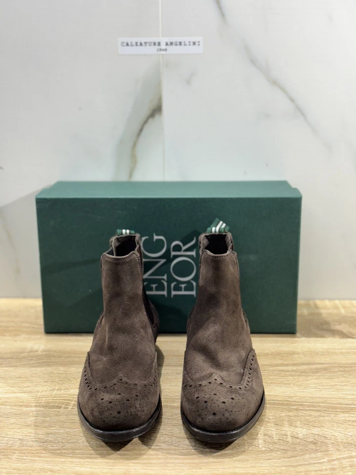 Green George Chelsea Boot  Donna  Suede  Marrone Luxury Handmade Boot 40 Foto 2 de 4