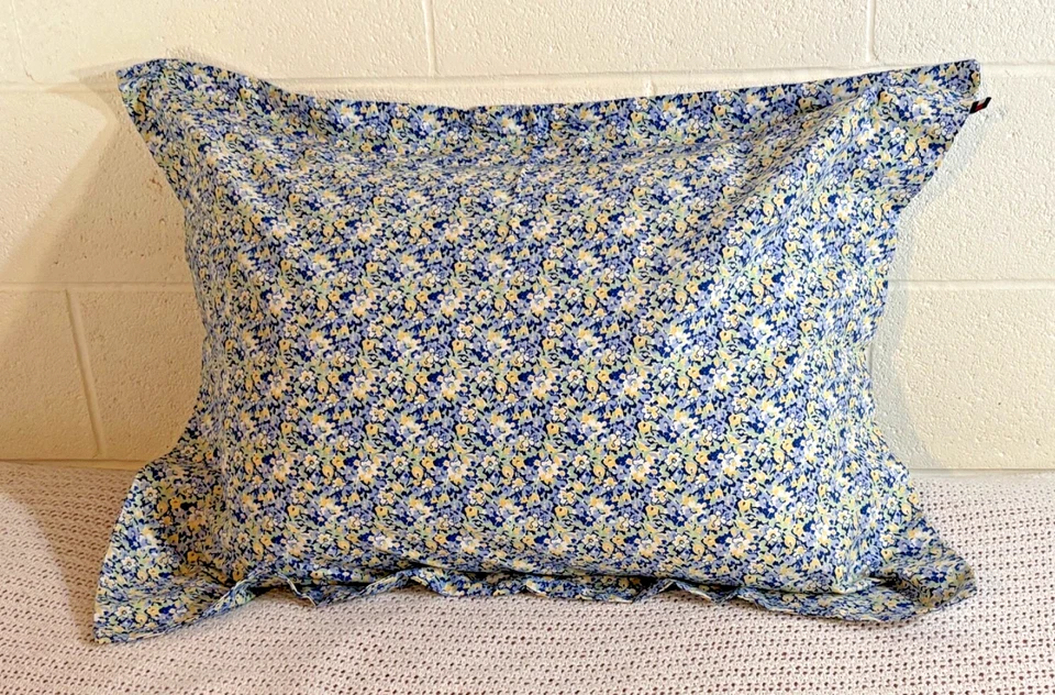 Tommy Hilfiger ONE Funda de Almohada/Falsa Elizabeth Anne Azul Amarillo Floral 20"x 26" Foto 4 de 4