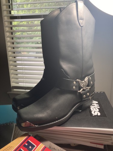 Black Mexican Cowboy Boots - Picture 3 of 8