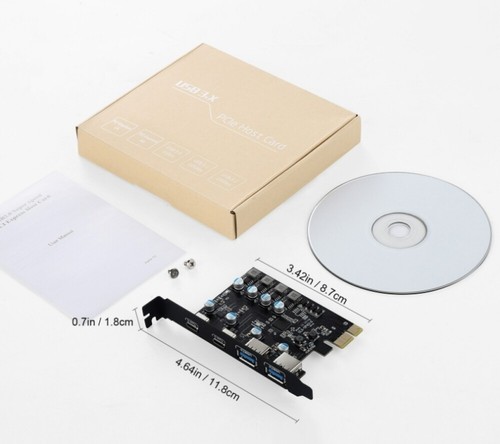 PCI-Express x1 USB 3.2 5Gb/s Adapter Karte: 4-Port PCIe Erweiterungskarte - Afbeelding 10 van 10