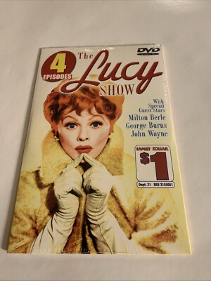 The Lucy Show DVD 4 Episodes Lucille Ball Milton Berle, George Burns, John Wayne