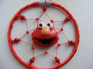 Image Is Loading Elmo MINI Dreamcatcher Girls Boys Sesame Street RED