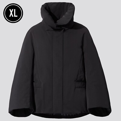 UNIQLO +J Jil Sander Hybrid Down Jacket BLACK WOMEN XL Size Japan