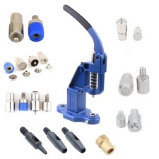 Hobby Leather Hand Press Machine Kit with Hole Punches, Essential Dies for Sn...