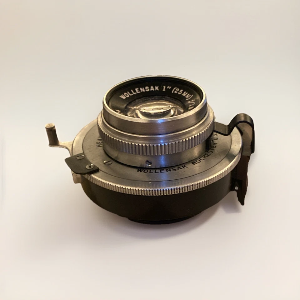 Antique wollensak 1'' 25mm f/1.8 raptar heavy duty alphax Shutter Tested Working - Image 2 of 4