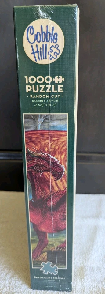 Rompecabezas Cobble Hill 1000 Piezas Tesoro del Dragón Rojo Dorado con Póster NUEVO SELLADO  Foto 4 de 4