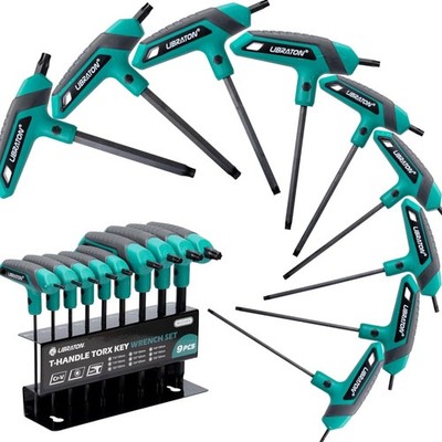 Torx-Schlüsselsatz T-Griff 9-teilig T10 bis T50 Schraubendreher Set Werkzeug