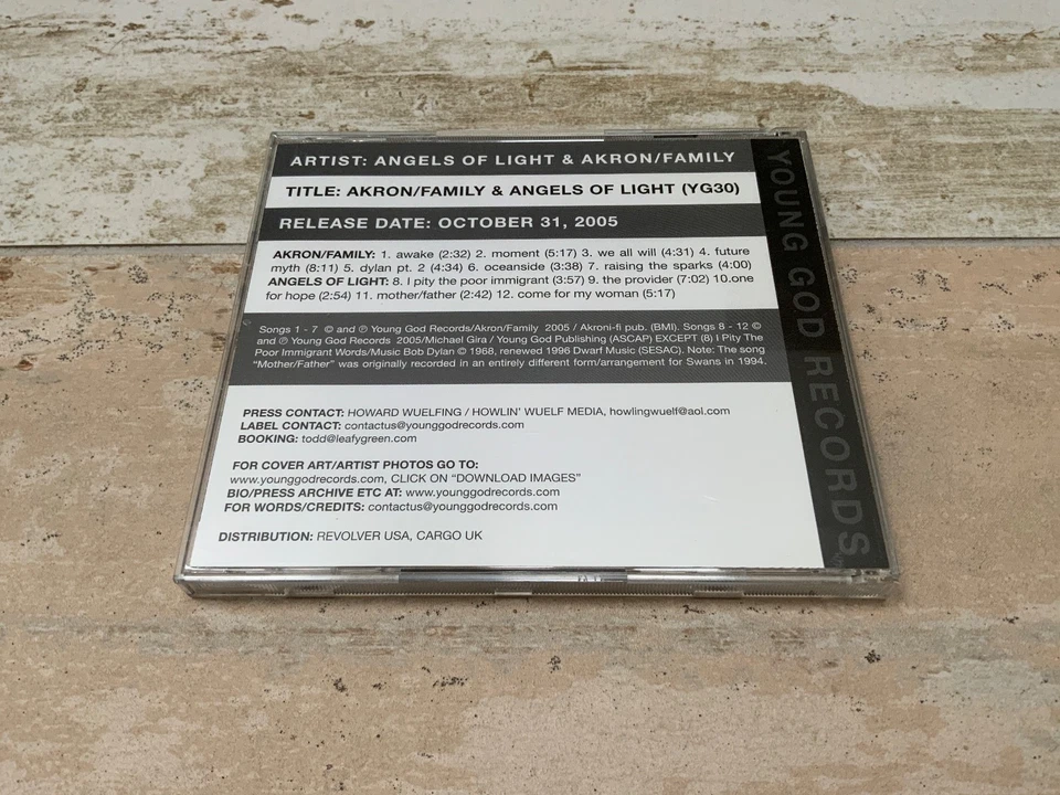 AKORN/FAMILY & ANGELS OF LIGHT  RARE PROMO 2 x CD 2012 SWANS Michael Gira JARBOE - Image 3 of 3