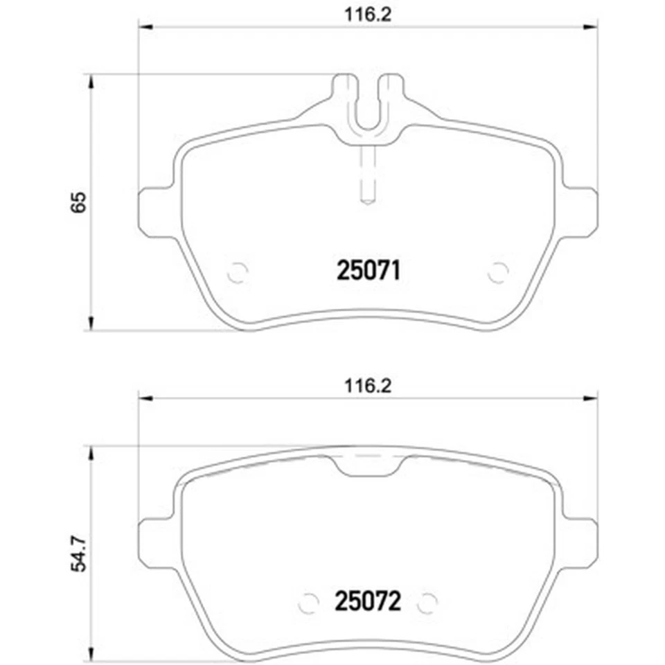 Juego de pastillas de freno de disco Hella Pagid 355020471 para 13-20 SL400 SL450 SL550 Foto 2 de 4