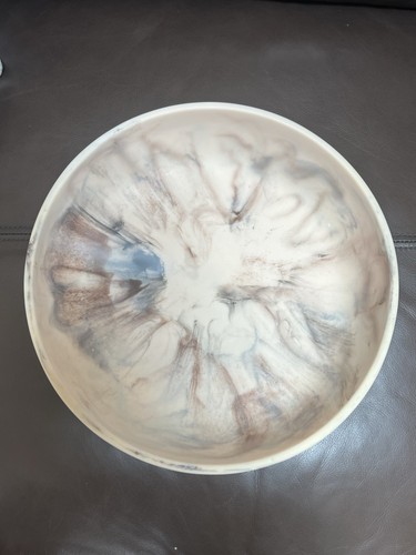 Taffy Harz Servieren Obst Dekorative Schale 12" Modern Marmor Swirl Indonesien - Bild 2 von 15