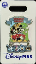 2025 Disney Parks Hollywood Studios Runaway Railway Dangle Mickey Goofy OE Pin