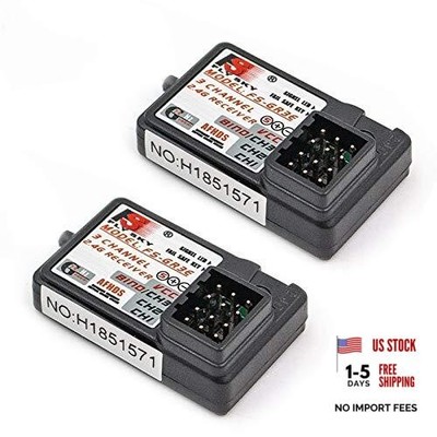 2PCS Flysky FS-GR3E Receiver, AFHDS 2.4GHz 3 Channel Receiver Compatible with 