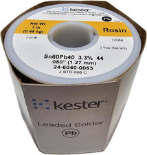 60/40 Rosin Core Solder Roll 0.050 Inch Diameter 66 Core Electronics