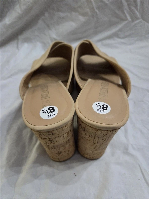 NWOTD Dream Pair 8.5 Cork Platform Heels Sandals Shoes Beige 126614 - Image 3 of 4