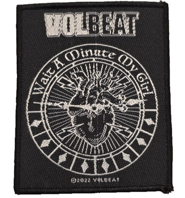 VOLBEAT WAIT A MINUTE GIRL METAL NEW OFFICIAL LICENSED BAND MERCHANDISE PATCH