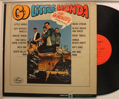 #ad The Hondells Lp Go Little Honda On Mercury Vg To Vg Vg $17.99