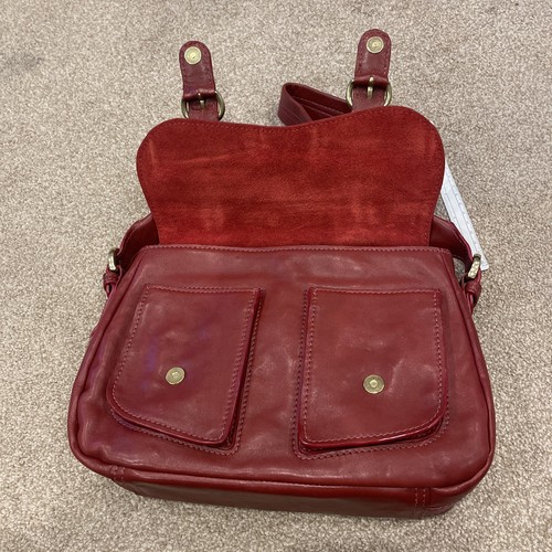 HIDESIGN Handtasche dunkelrot/burgund Leder - Bild 8 von 12