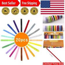 Puppy and Kitten ID Collars - 20 Pack Adjustable and Comfortable Assorted Colors