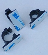 Pro Power Releasable 12mm cable clip self adhesive 08J-S Black Pack of 30
