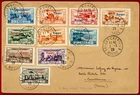 French Morocco 1929, #CB11-20 on First Day Cover, Addressed Locally