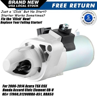 OEM Starter For 2006-2014 Honda Accord Civic Element CRV Acura TSX CSX 17960