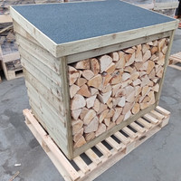 HEAVY DUTY TIMBER WOODEN GARDEN LOG STORE FIREWOOD STORAGE SHED TANALISED