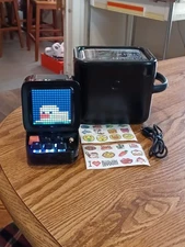 Divoom Ditoo Plus Retro Pixel Art Bluetooth Speaker & Alarm Black in Case! 