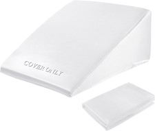 Satin Bed Wedge Pillow Cover Silky Smooth Wedge Pillowcase 1 Pack 24X24X8, Sof