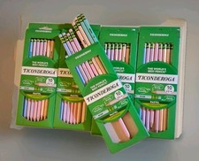 50 New Ticonderoga 5 Pk Lot Of 10 No.2 HB Pastel Wood-Cased Pencil Set Unopened