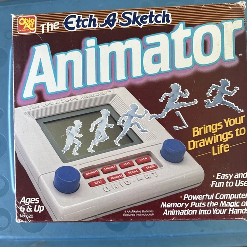 Vintage 1985 Ohio Art Etch-A-Sketch Animator - w/ BOX + Manual