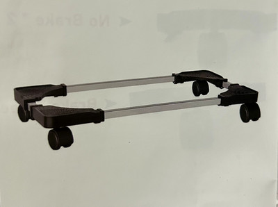 Computer Tower Stand, Adjustable Mobile CPU Stand with 4 Rolling Caster Wheels,