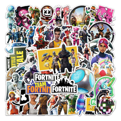 WHOLESALE 500pc Fortnite Stickers Bulk Lot - 10 Packs of 50  Party Favors Resell