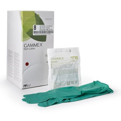 Gammex  Non-Latex Polyisoprene Surgical Glove, Size 8, Green