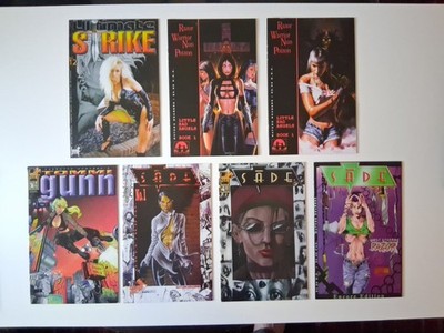Ultimate Strike/Tommy Gunn/Sade: London Night Bad Girl Comic Lot 7 Issues