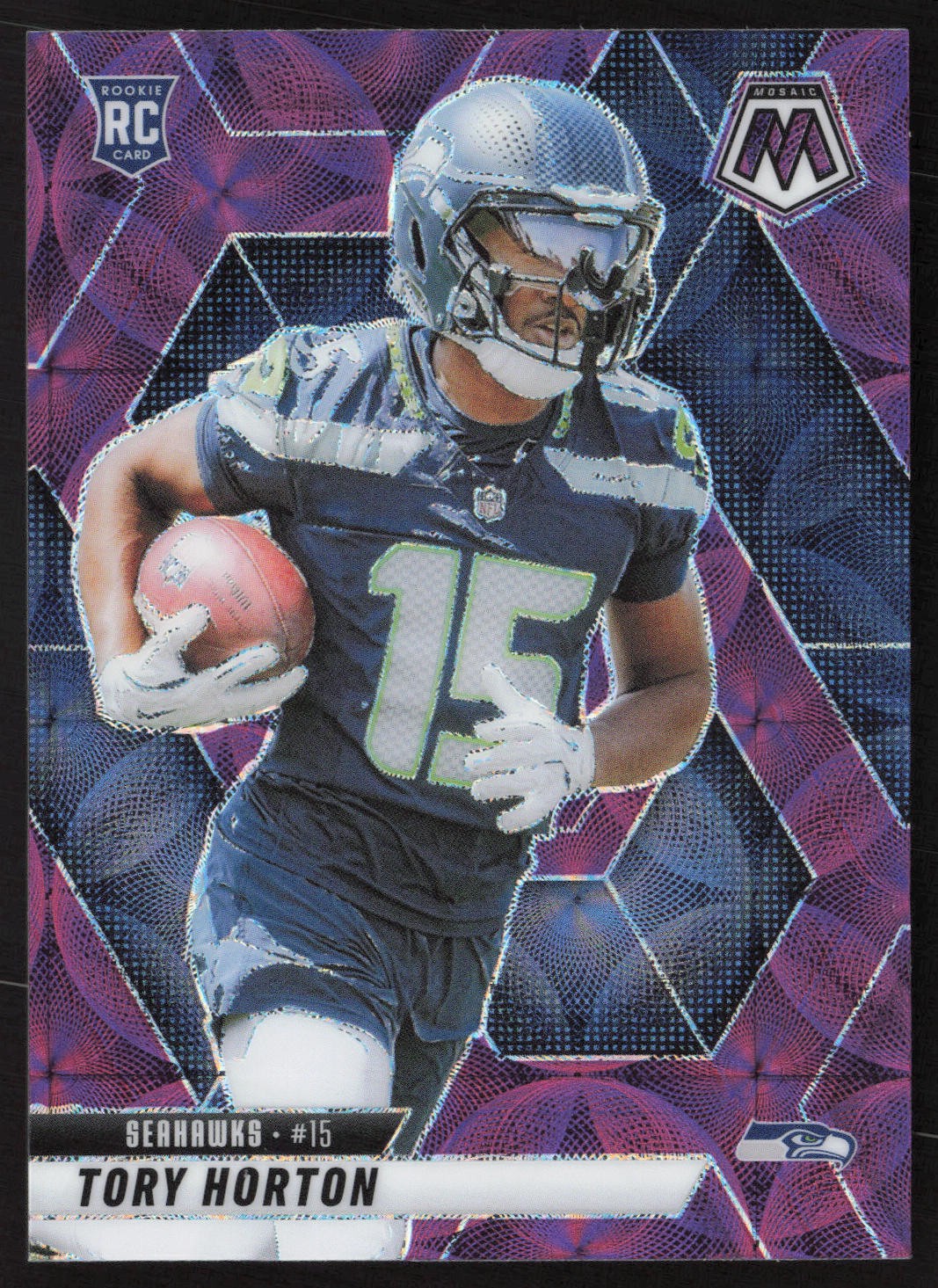 2025 Panini Mosaic #396 Tory Horton Mosaic Reactive Purple