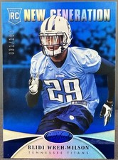 2013 Panini Certified Mirror Blue /100 Rookie RC Blidi Wreh-Wilson Titans #214