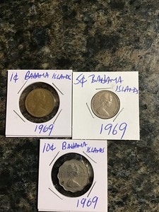 Commonwealth of the Bahamas——1969——3 Coins