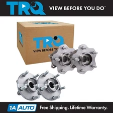 TRQ Wheel Hub Bearings Assembly Set Front & Rear Fits INFINITI