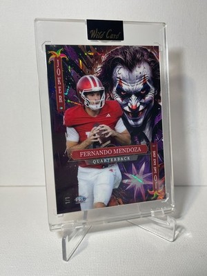 Fernando Mendoza 2025 Wild Card Jokers Wild Multi Sport 1/1 Laser Holo