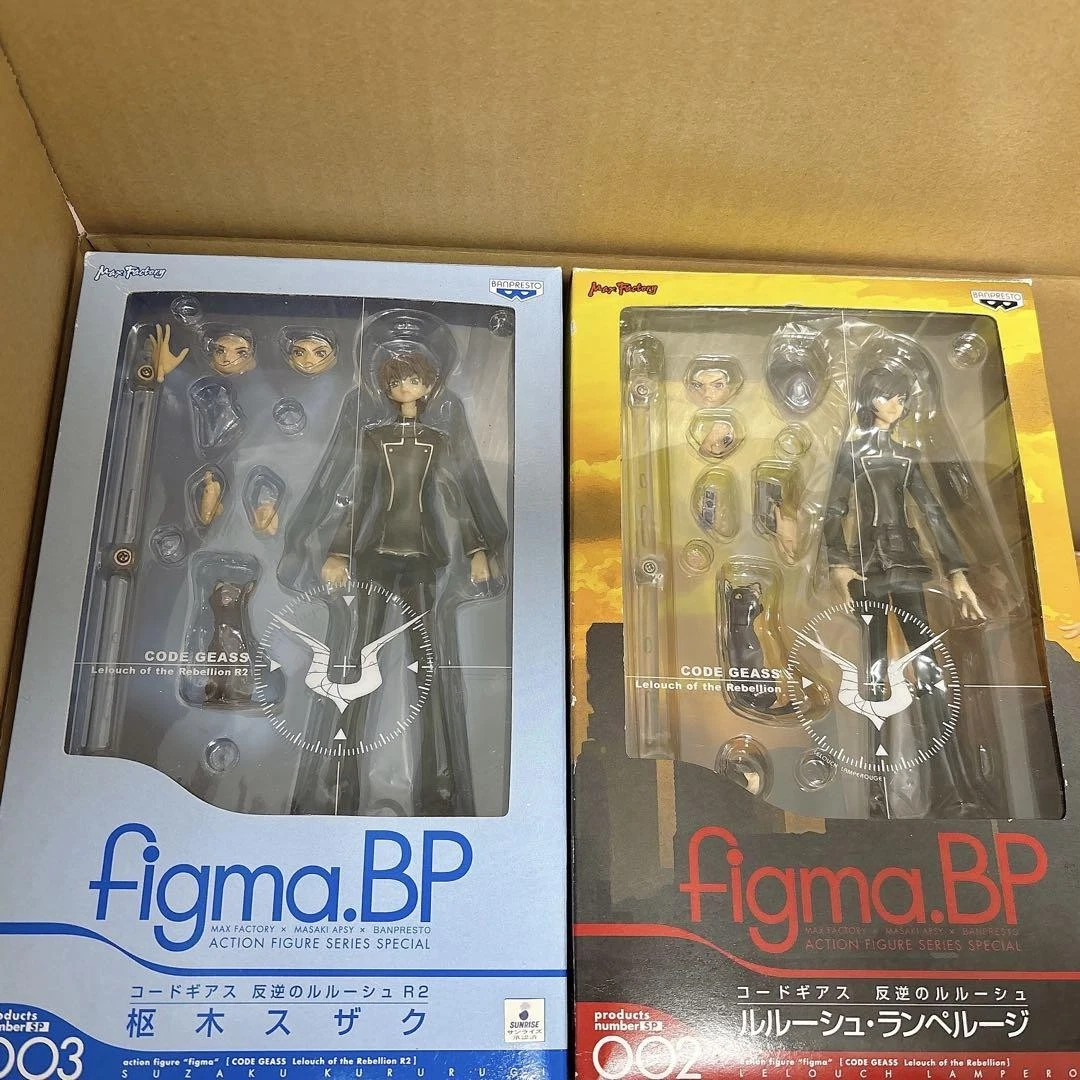 figma 未開封　3点セット figma.BP Code Geass Action Figure Lelouch Lamperouge & Suzaku