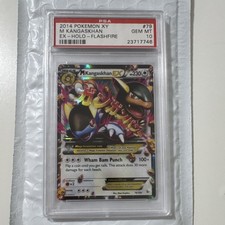 Pokemon Co. 2014 Flashfire M Kangaskhan EX 79/106 Holo Ultra Rare PSA 10 on eBay