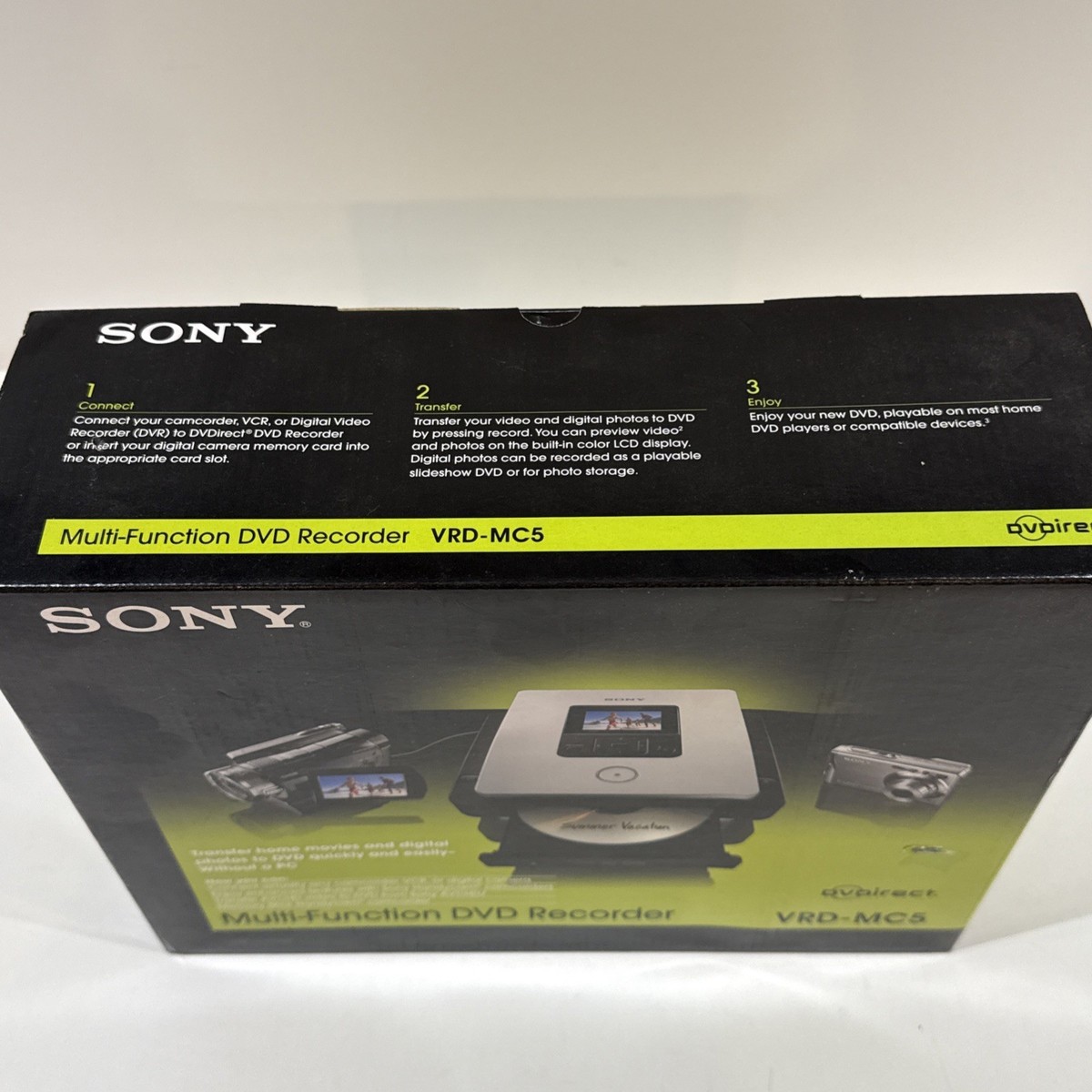 Sony DVDirect VRD-MC5 DVD Recorder (2.5 inch) - Black for sale