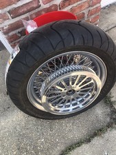 Brand New American Wire Wheel Rear Custom 80 Spoke 16 Wheel Tire Pulley Disk