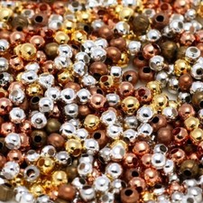 Round Spacer Bead Ball Smooth Seed Beads DIY Bracelet Jewelry Making 30-500Pcs