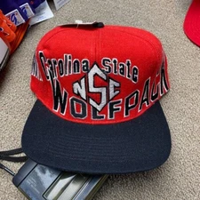 NC State Wolfpack Hat Snapback Cap Apex One University Football jersey VTG